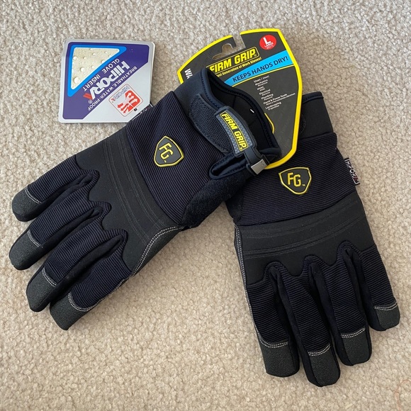 NWT FIRM GRIP Gloves Water Resistant Size Large - Picture 7 of 8